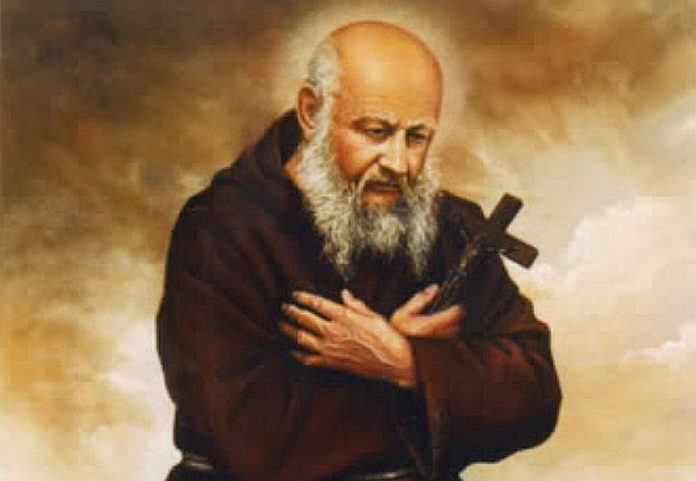 Bł. Honorat Koźmiński. (mal. Zbigniew Kotyłło; Obraz w ołtarzu w kościele Ojców Kapucynów w Nowym Mieście n. Pilicą)