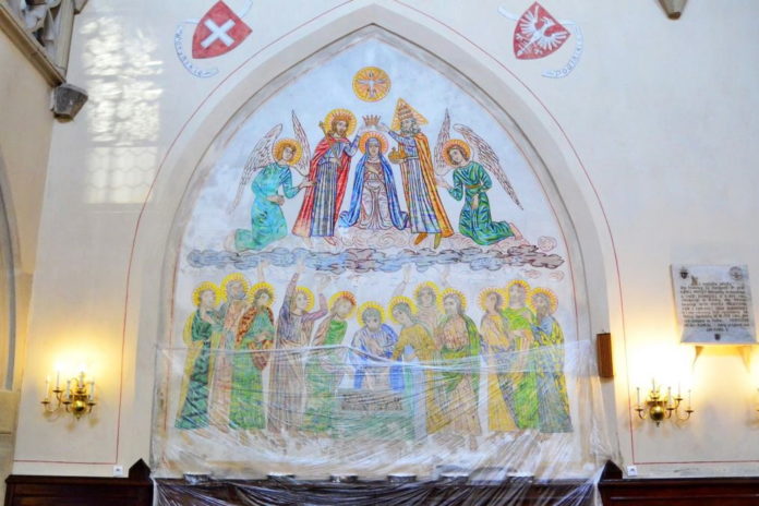 Sceny Wniebowzięcia i Koronacji Najświętszej Marii Panny. Kościół pw. św. Jana w Radomiu. Foto: http://fara.radom.pl/