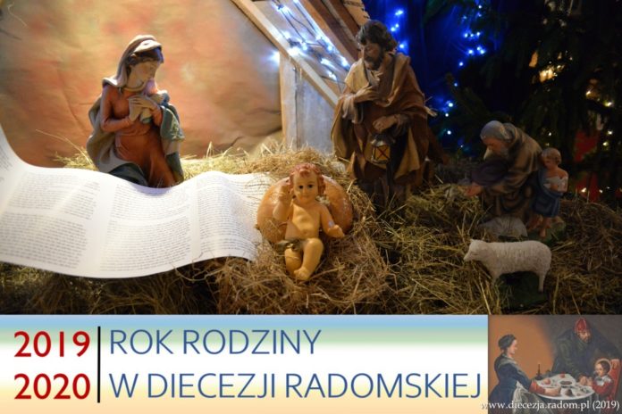 Święta Rodzina. Stajenka w WSD w Radomiu. Rok Rodziny 2019-2020. Foto: ks. S. Piekielnik / www.diecezja.radom.pl